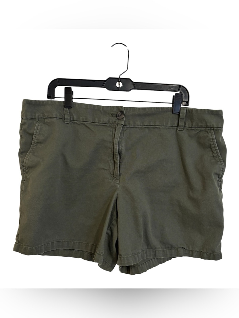 LOFT 16 Olive Green Casual 6" 100% Cotton Shorts